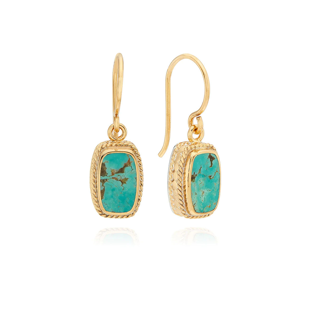 Anna Beck Turquoise Cushion Drop Earrings 