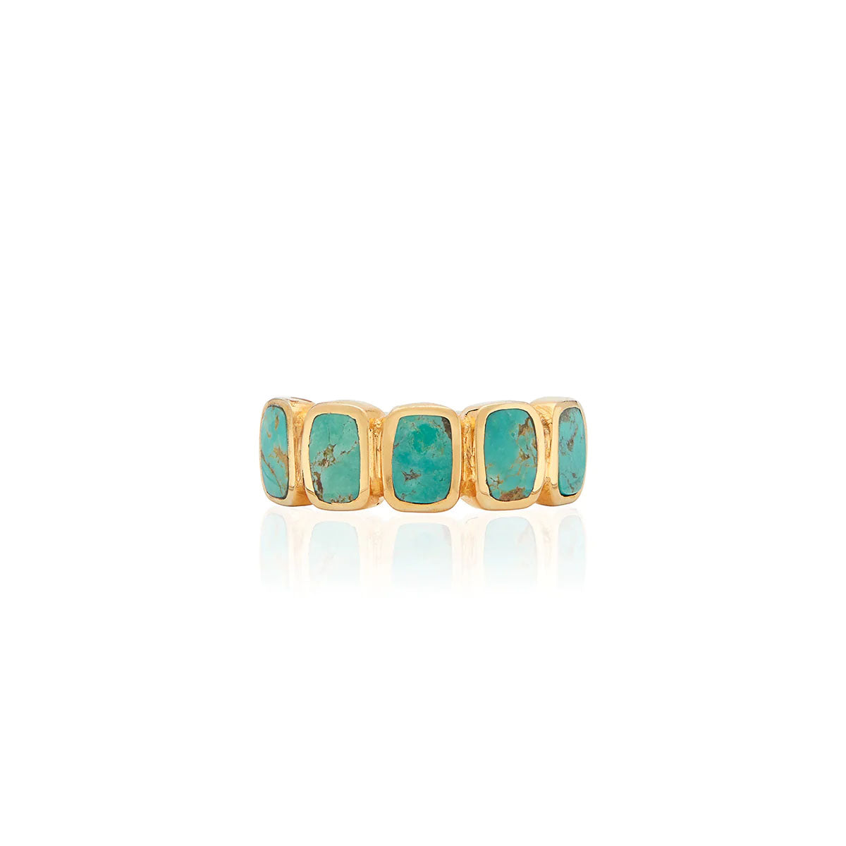 Anna Beck Turquoise Multi-Cushion Ring - Gold