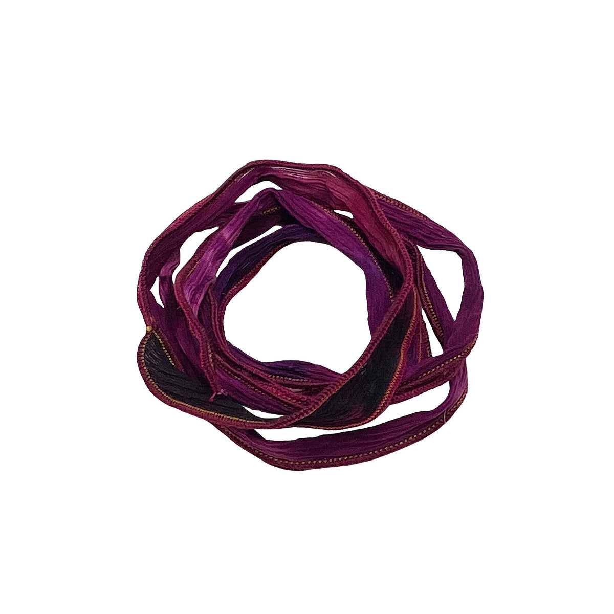 Black Cherry Hombre Silk Ribbon