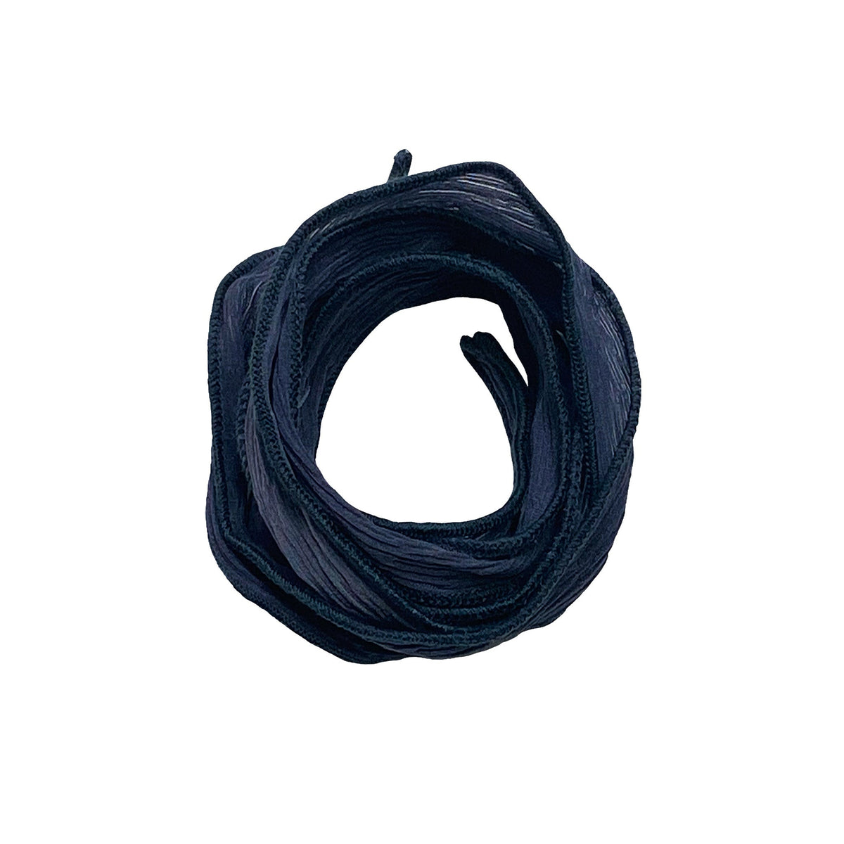 Metallic Slate Silk Ribbon