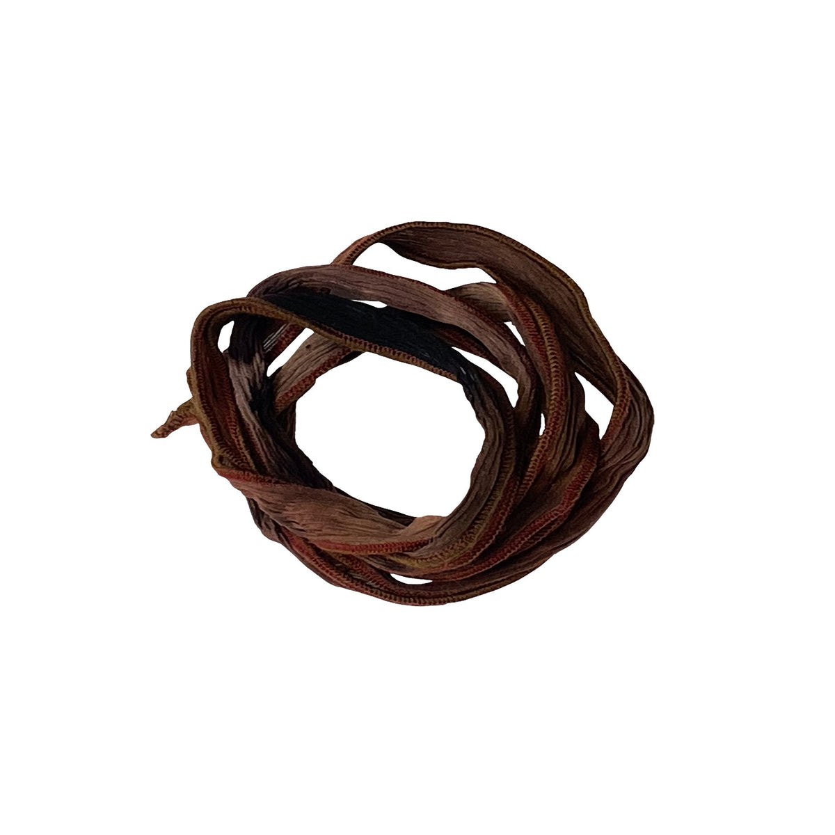 Pecan-Ecru Hombre Silk Ribbon