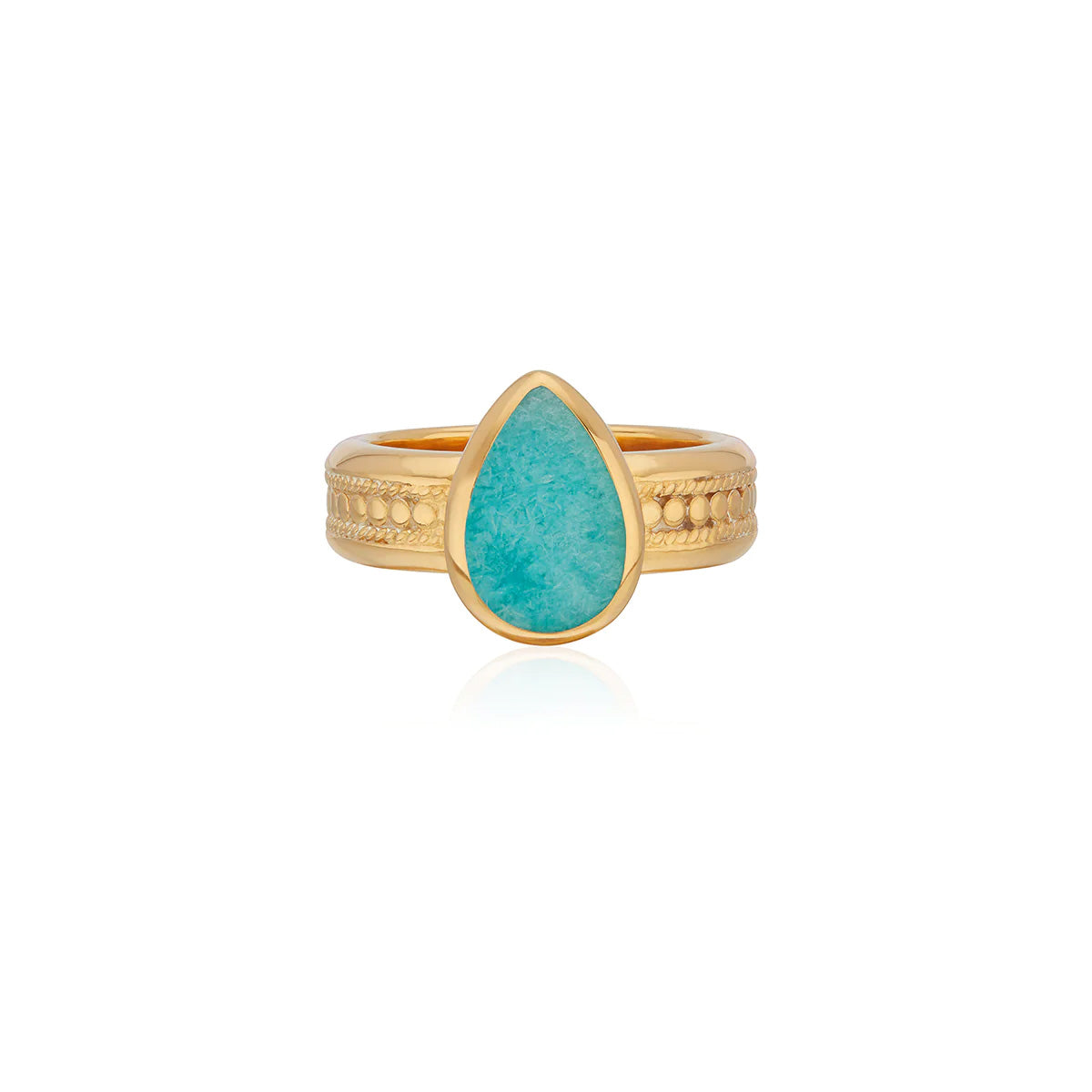 Anna Beck Amazonite Drop Cocktail Ring - Gold