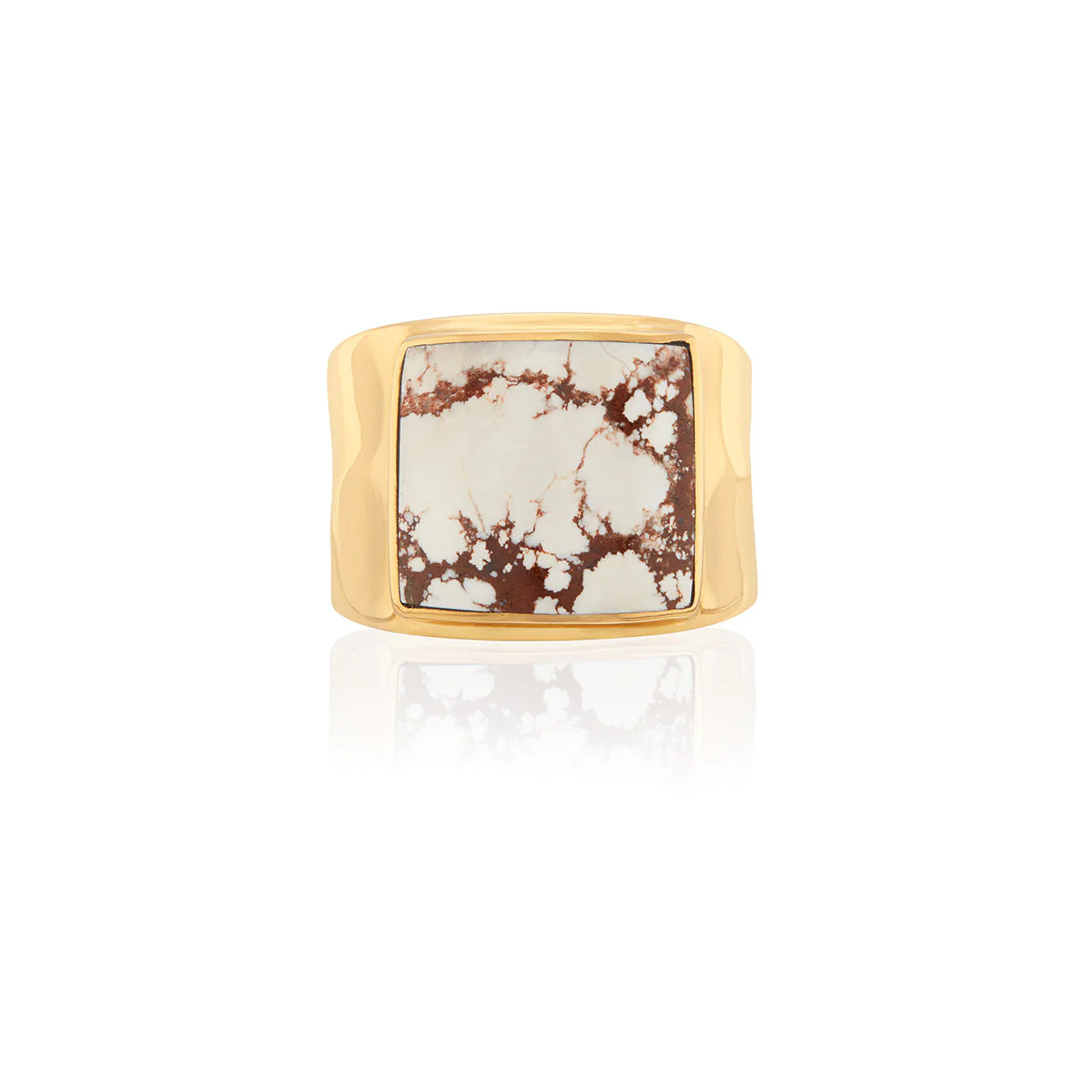 Anna Beck Inlay White Buffalo Turquoise Ring