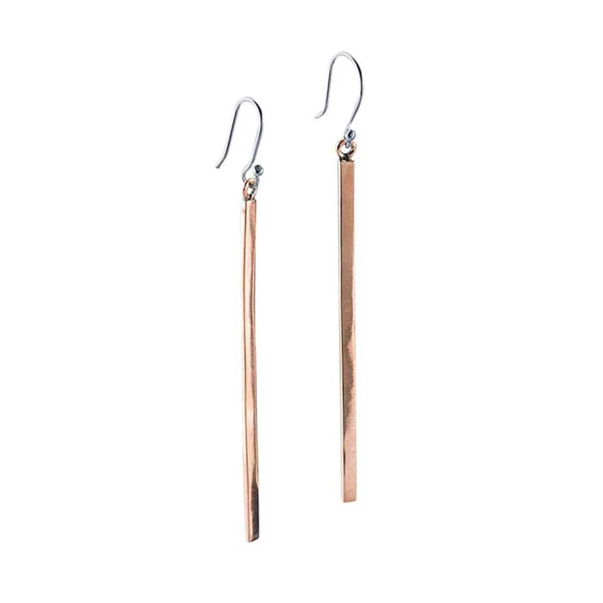 Copper Bar Earrings