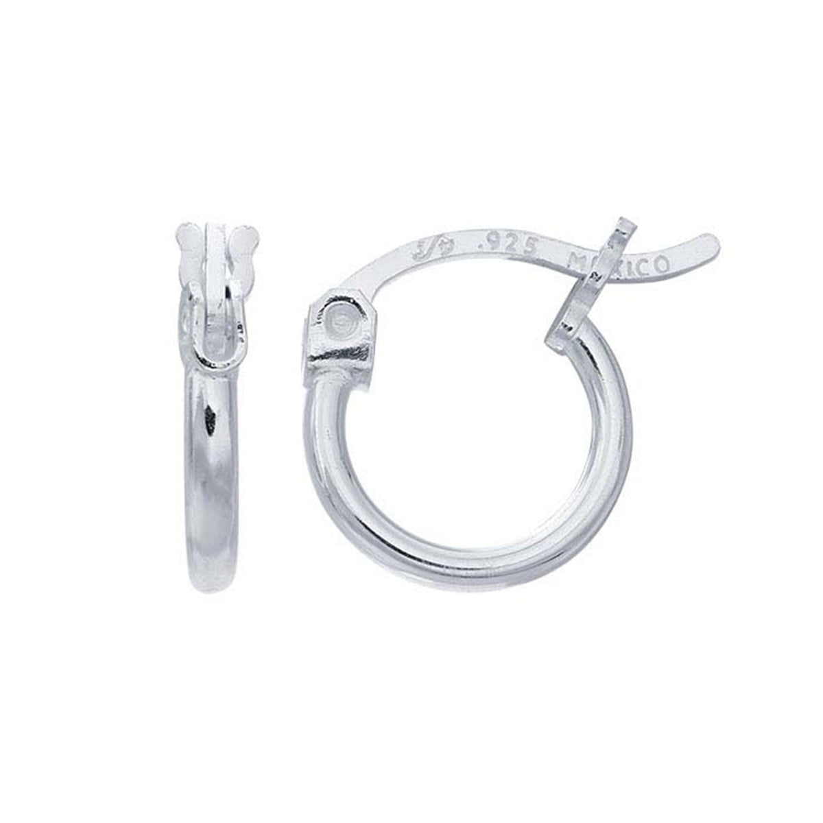 Sterling Silver 10mm Hoop Earrings