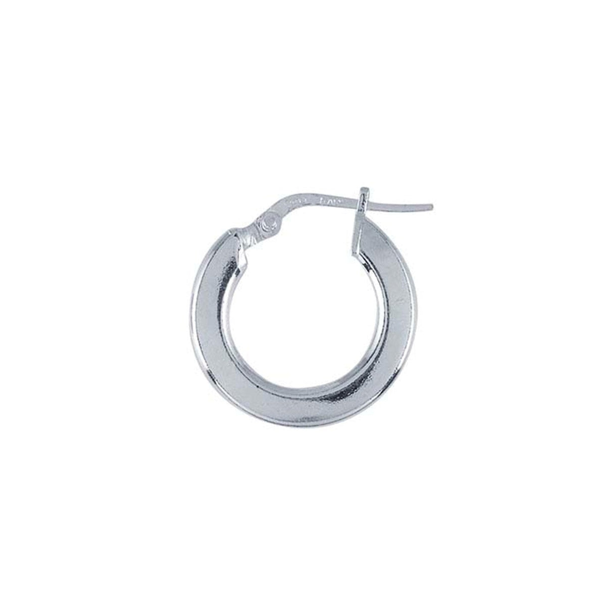 Sterling Silver 3mm Square Tubing Hoop Earrings
