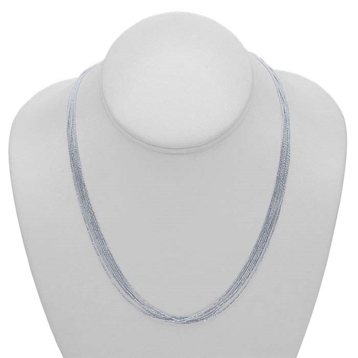 Sterling Silver 7-Strand Diamond-Cut Seamed Snake Chain Necklace