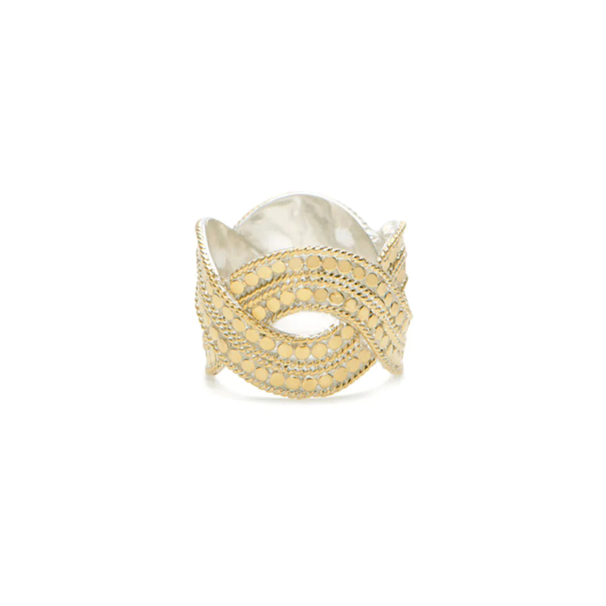 Classic Woven Band Ring-Gold
